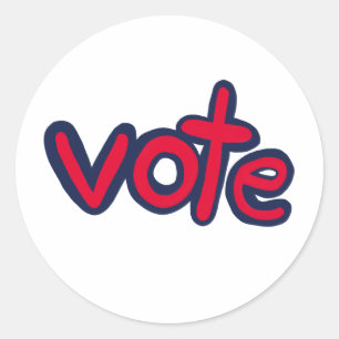 Sticker Rond Vote