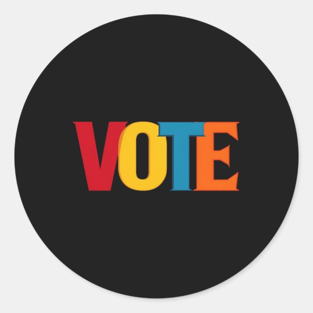 Sticker Rond Vote 2024 (Devant)