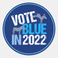Vote Blue en 2022 Démocrate Donkey Élection de mi-