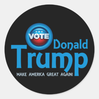 Sticker Rond Vote Donald Trump 2016