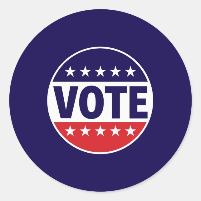 Sticker Rond VOTE — Faites entendre votre voix (Devant)