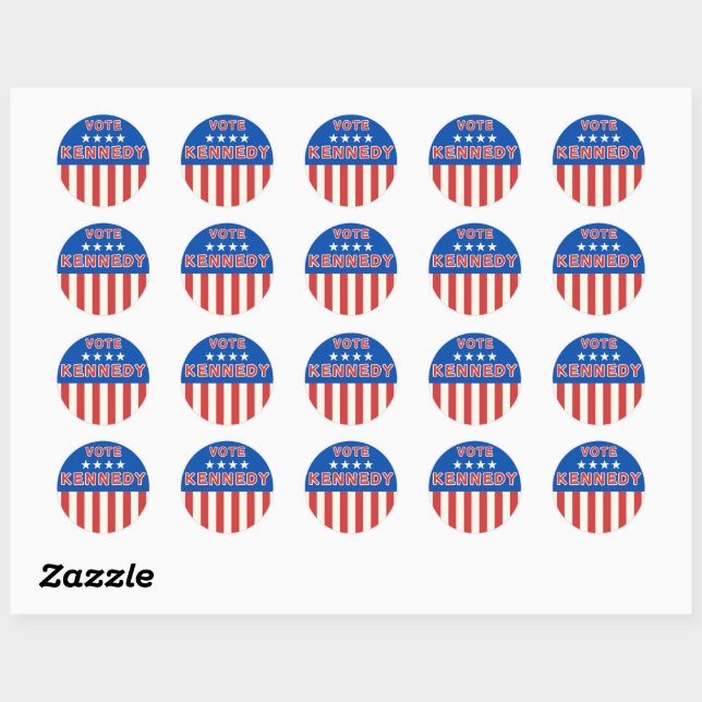 Sticker Rond Vote Parti Indépendant Kennedy (Feuille)