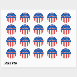 Sticker Rond Vote Parti Indépendant Kennedy