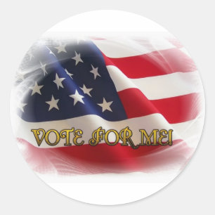 Sticker Rond Vote pour moi