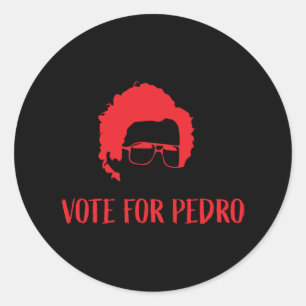 Sticker Rond Vote Pour Pedro - Napoleon Dynamite