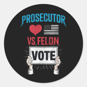 Sticker Rond Vote Procureur contre Felon