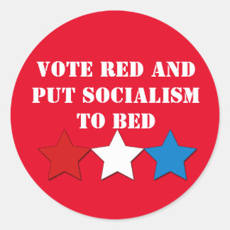 Sticker Rond Vote Red (Républicain)