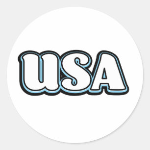 Sticker Rond Vote USA