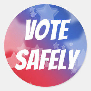 Sticker Rond Voter en toute sécurité