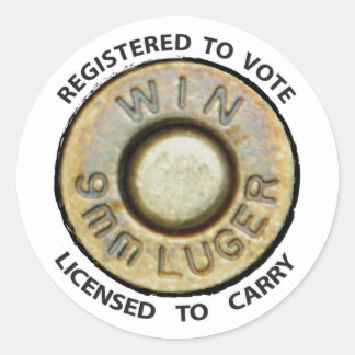 Sticker Rond Voter ou reporter