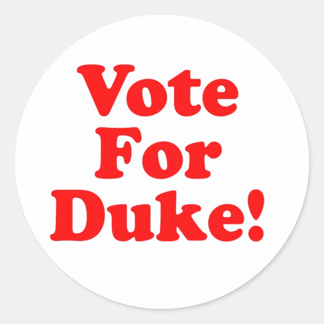 Sticker Rond Voter Pour L'Autocollant Duke Phillips (Devant)