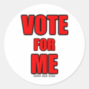 Sticker Rond Voter pour moi