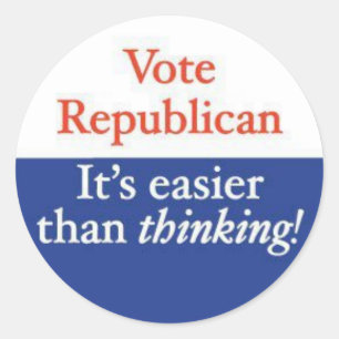 STICKER ROND VOTER RÉPUBLICAIN