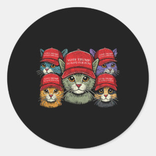 Sticker Rond Votez Trump Pour Sauver Nos Animaux