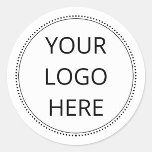 Sticker Rond Votre entreprise de logo