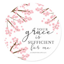 Votre grâce est Suffisante Bible Cherry Blossoms