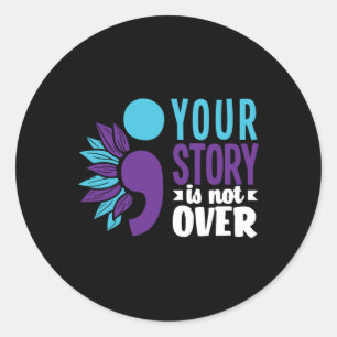 Sticker Rond Votre histoire n'est pas sur le soutien à la préve