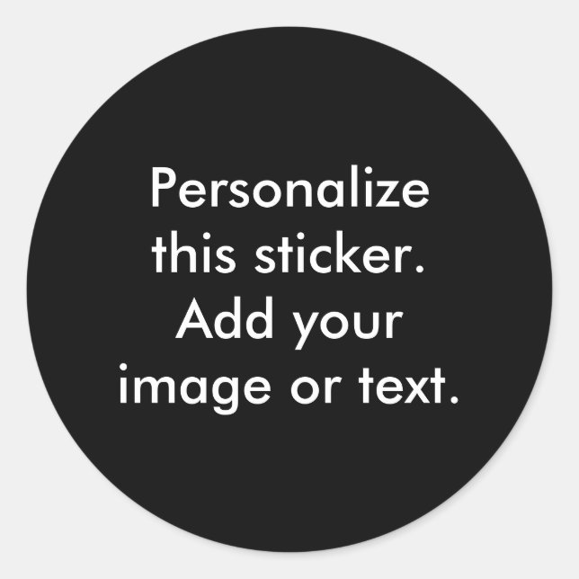 Sticker Rond Votre image ici (Devant)