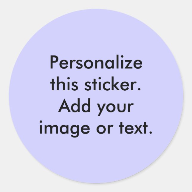 Sticker Rond Votre image ici (Devant)