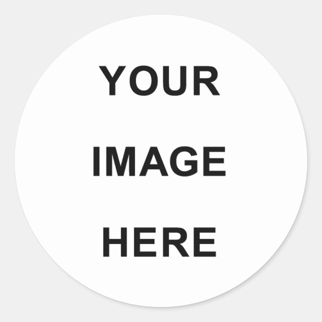 Sticker Rond Votre image ici (Devant)