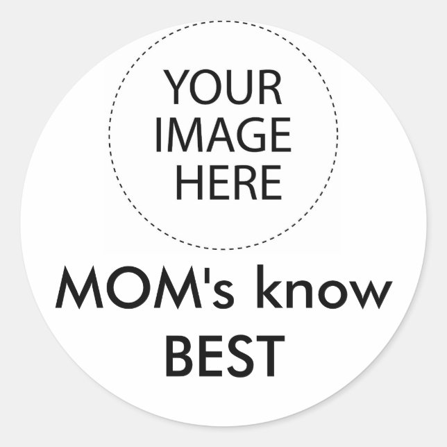 Sticker Rond Votre image ici jGibney Le MUSÉE Zazzle Cadeaux (Devant)