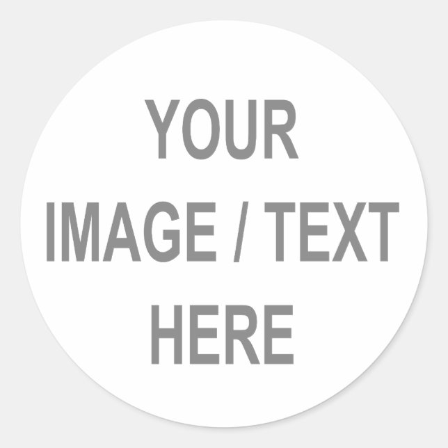 Sticker Rond Votre Image-Texte Ici Cadeau 21e Anniversaire (Devant)