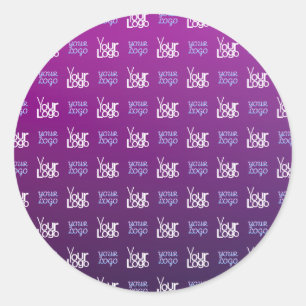 Sticker Rond Votre logo   2 Images téléchargées ou logos profes