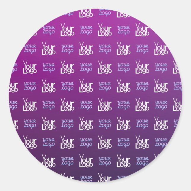 Sticker Rond Votre logo | 2 Images téléchargées ou logos profes (Devant)