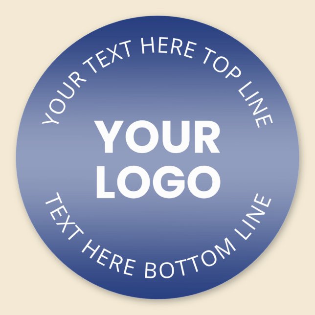Sticker Rond Votre logo avec modification de n'importe quelle c (Créateur téléchargé)