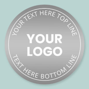 Sticker Rond Votre logo avec un dégradé de couleur modifiable