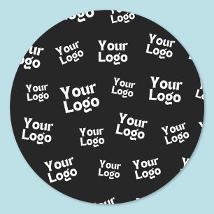 Sticker Rond Votre logo de design ou d'entreprise   Placement a