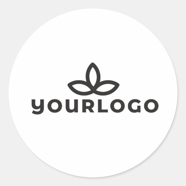 Sticker Rond Votre logo de sceau d'enveloppe (Devant)