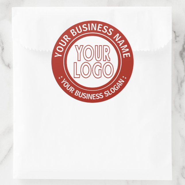 Sticker Rond Votre logo d'entreprise (Sac)