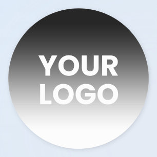 Sticker Rond Votre logo et dégradé de couleur moderne éditable