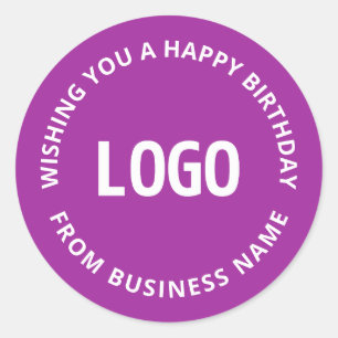 Sticker Rond Votre logo et votre texte personnalisé   Joyeux an