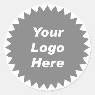 Sticker Rond Votre logo ici promo marque d'étiquette d'entrepri