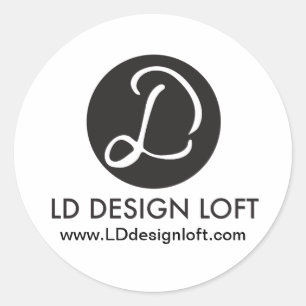 Sticker Rond Votre Logo Ici, Simple, Personnalisable