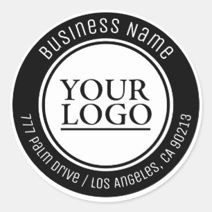 Sticker Rond Votre logo, nom commercial, adresse ou tout autre 