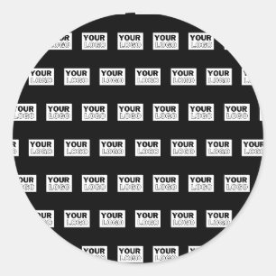 Sticker Rond Votre logo ou conception Fond de couleur modifia