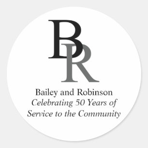 Sticker Rond Votre Logo Professionnel Promotionnel