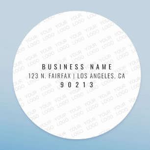 Sticker Rond Votre logo s'allège automatiquement et se répète