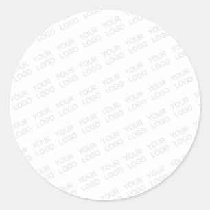 Sticker Rond Votre logo s'allège automatiquement et se répète