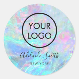Sticker Rond votre logo sur opal