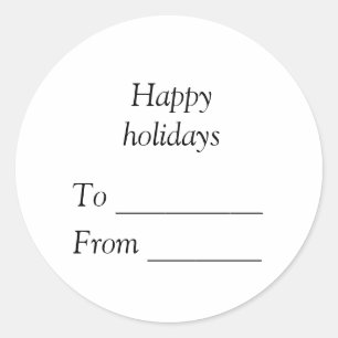 Sticker Rond Votre message ici ajoutez le nom de texte joyeux N