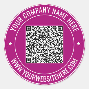 Sticker Rond Votre Modèle d'autocollant d'arrondi de texte pers