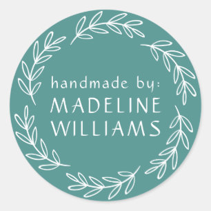 Sticker Rond Votre nom Fabricant