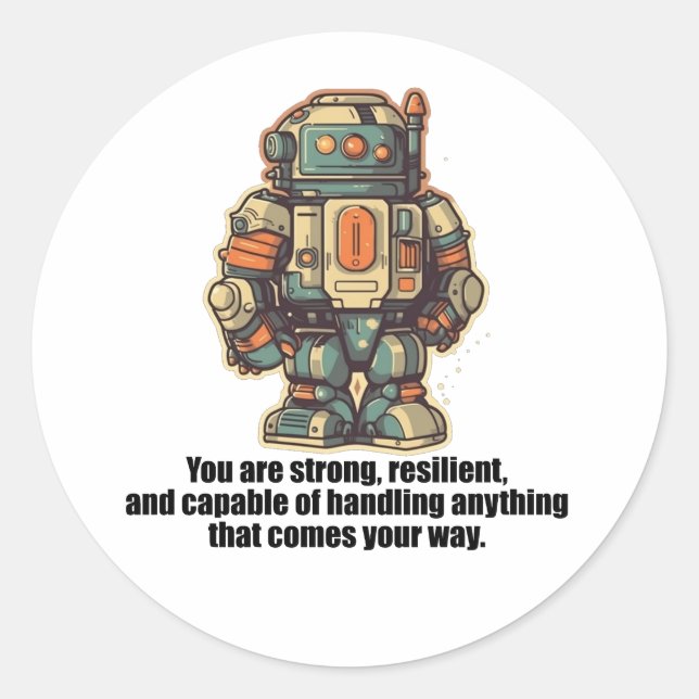 Sticker Rond Votre passé ne définit pas votre avenir. (Devant)