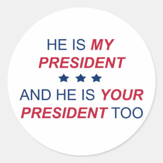Sticker Rond Votre Président