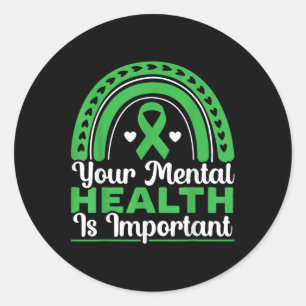 Sticker Rond Votre santé mentale est importante La santé mental