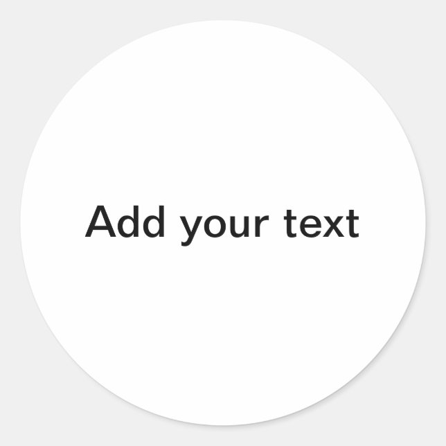 Sticker Rond "Votre toile" (Devant)